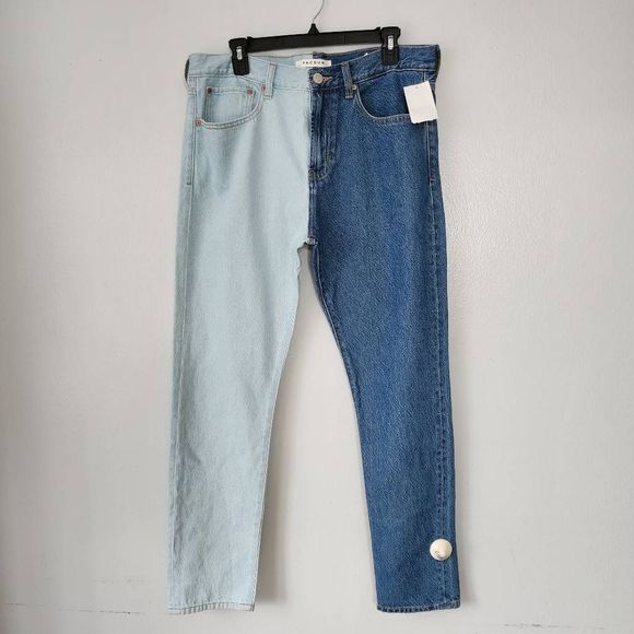 PACSUN Color Block Slim Taper Denim - Picture 1 of 6